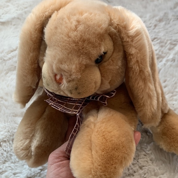 HEARTWARMERS CARLTON CARDS BROWN EASTER BUNNY RABBIT PLUSH STUFFED ANIMAL - SOFT - Picture 4 of 9